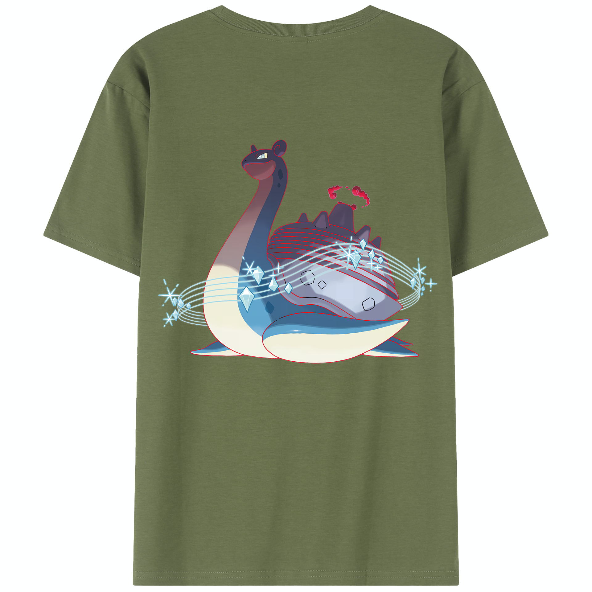 （画像用） ポケットモンスター Pokémon 綿100％半袖Tシャツ（背面プリント）